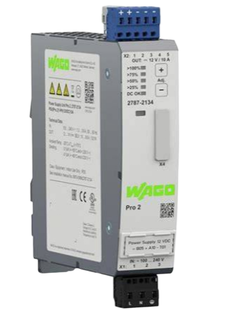 WAGO 2787-2134 Power Supply Pro 2; 1-phase, 12 VDC, 10 A, 120 W