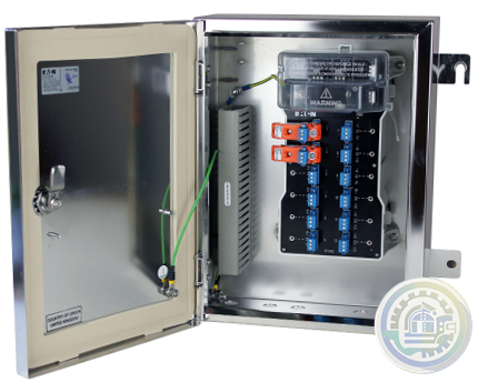 Eaton 9373-FB3 MTL Fieldbus Barrier Assembly, 12 spur, Stainless Steel enclosures