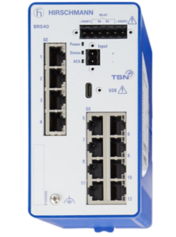 Hirschmann 942170-077 BRS40-12TX Gigabit Ethernet Switch