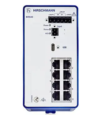 Hirschmann Belden BRS40 Managed, Industrial Ethernet Switch DIN Rail, fanless design