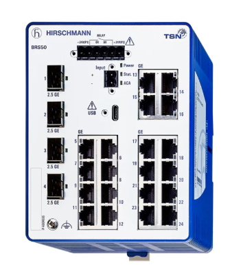 Hirschmann Belden BRS50 Managed, Industrial Ethernet Switch DIN Rail, fanless design