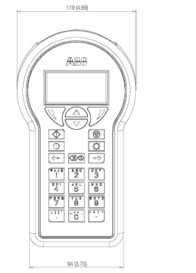 ABB Model DHH805 Handheld communicator Physical specifications