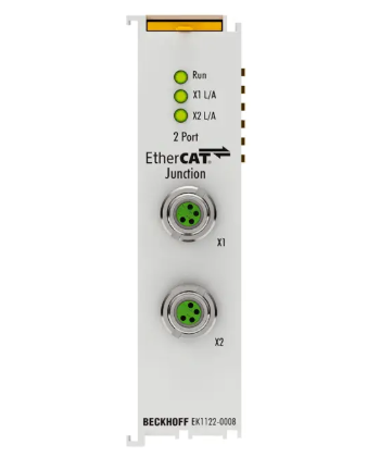 Beckhoff EK1122-0008 | 2-port EtherCAT junction with M8 connection