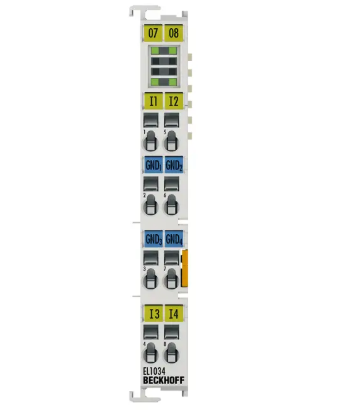 Beckhoff EL1034 | EtherCAT Terminal, 4-channel digital input, 24 V DC, 10 µs, potential-free