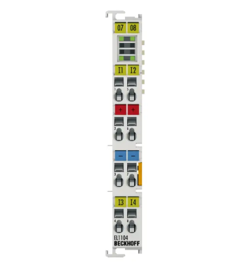 Beckhoff EL1104 | EtherCAT Terminal, 4-channel digital input, 24 V DC, 3 ms, 2-/3-wire connection