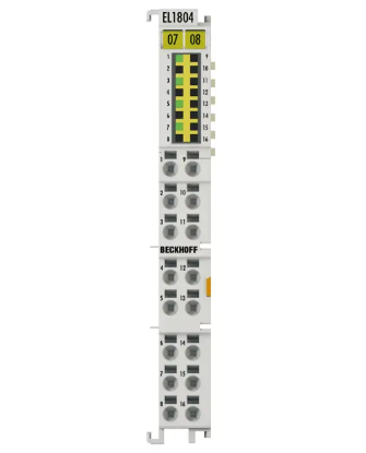Beckhoff EL1804 | EtherCAT Terminal, 4-channel digital input, 24 V DC, 3 ms, 3-wire connection