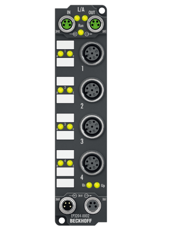Beckhoff EP3204-0002 EtherCAT Box, 4-channel analog input
