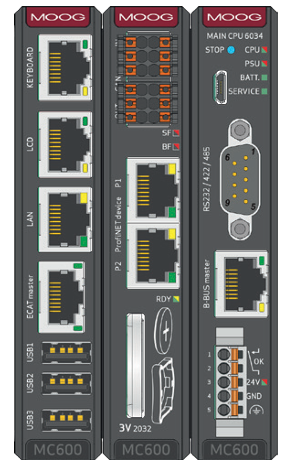 MOOG IMI220-6034A001 Main CPU + PSU + HMI controller + CAN + ProfiNET device