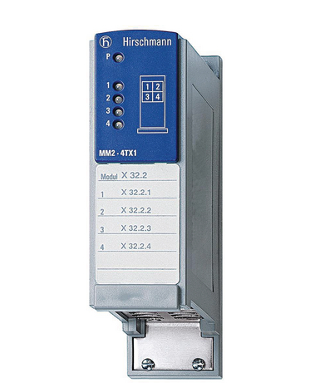 Hirschmann MM2-4TX1 Media module for MICE Switches (MS...), 10BASE-T and 100BASE-TX