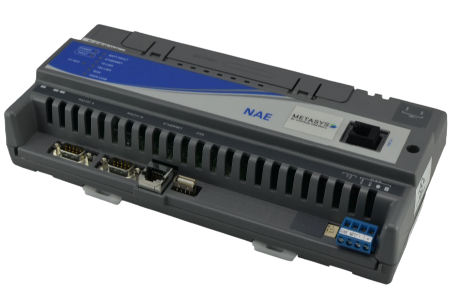Johnson Controls MS-NAE5521-1 Supports a LONWORKS trunk and two N2 trunks or two BACnet MS/TP (RS-485) trunks