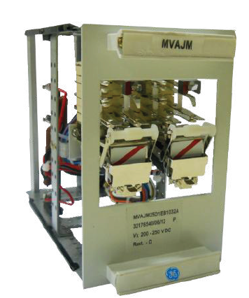 GE MVAJ103RA0802A MIDOS HIGH/LOW BURDEN TRIP RELAY W/ HAND RESET 8NO+2NC 110V