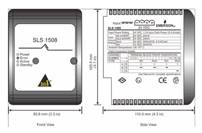 Emerson Redundancy SLS 1508 Logic Solver modules