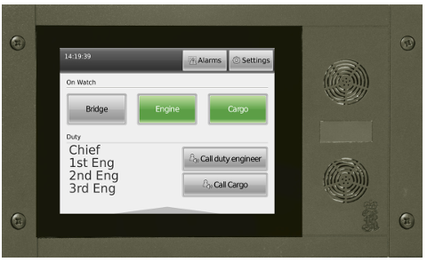 Kongsberg WCC 600 Watch Call Panels